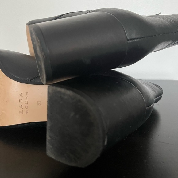 ZARA Women Black Chelsea Ankle Boots, Size 36. - Picture 6 of 9